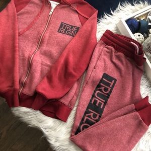 true religion plus size jogging suit